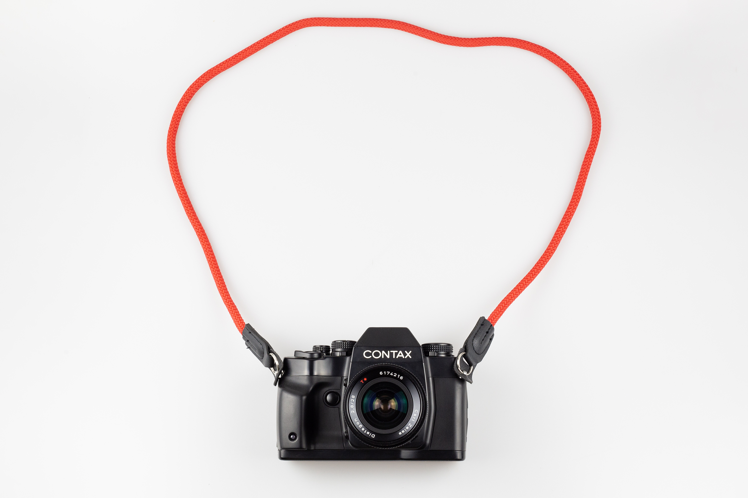 Provazový popruh červený rope strap